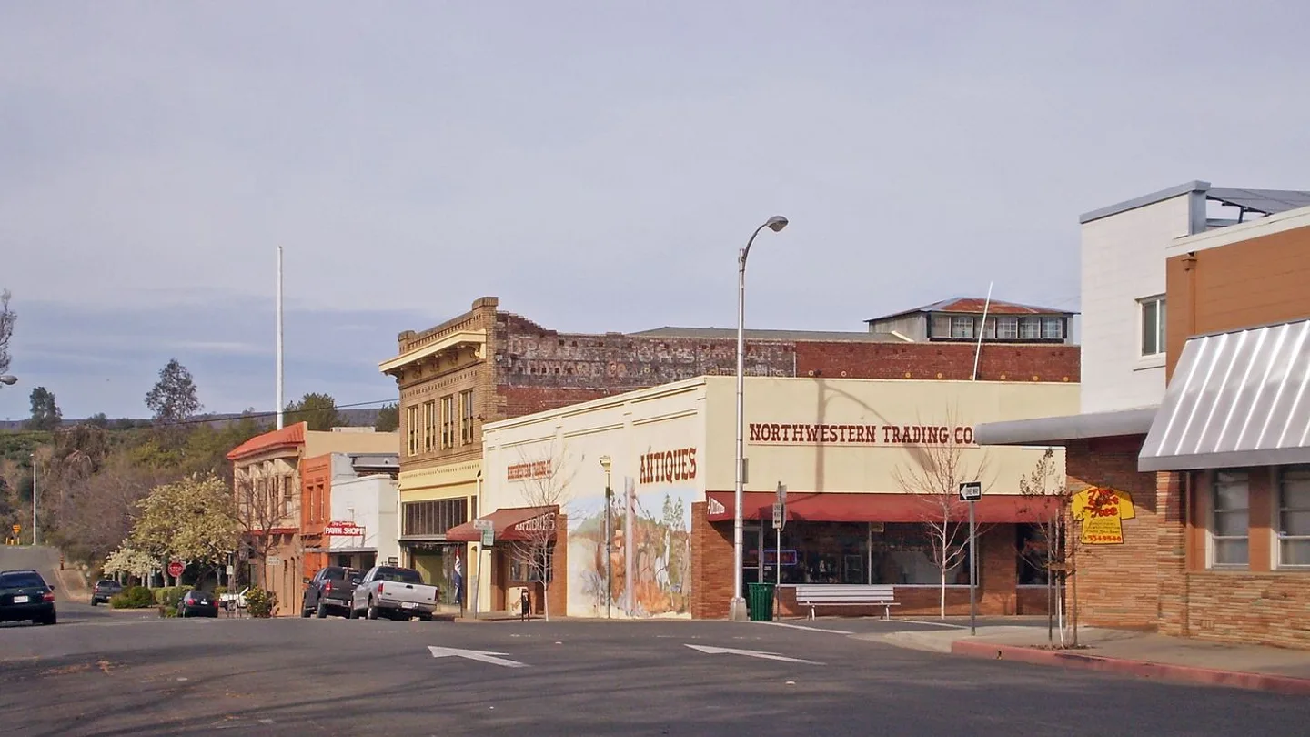 Historic downtown Oroville, California.